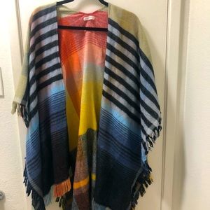 Anthropologie multicolored shawl